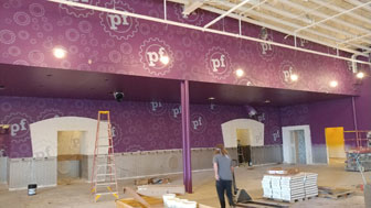 Commercial wall covering services