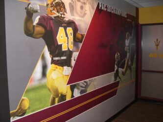 Football Player Mural